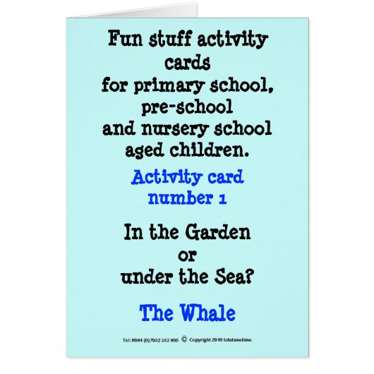 1 The Whale Cards (Front)