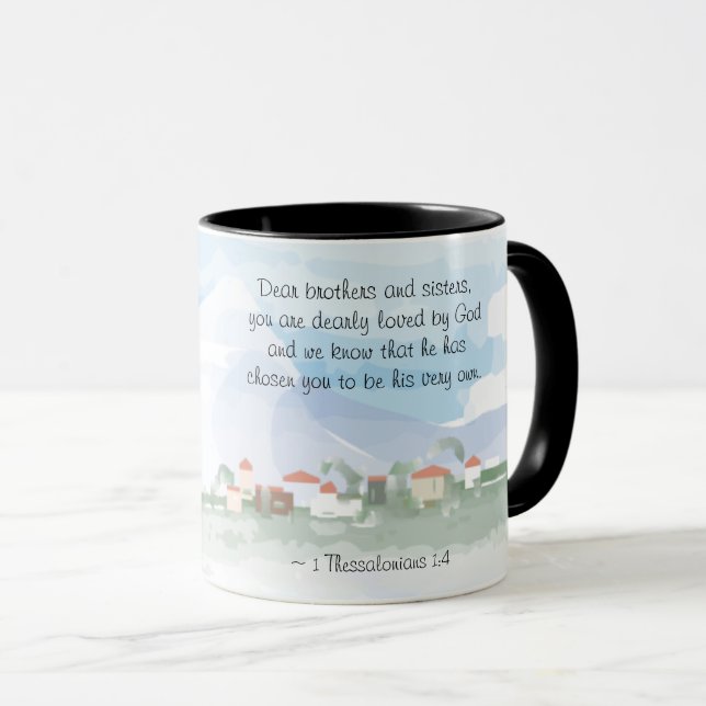 1 Thessalonians 1:4 He has Chosen You Bible Mug (Front Right)