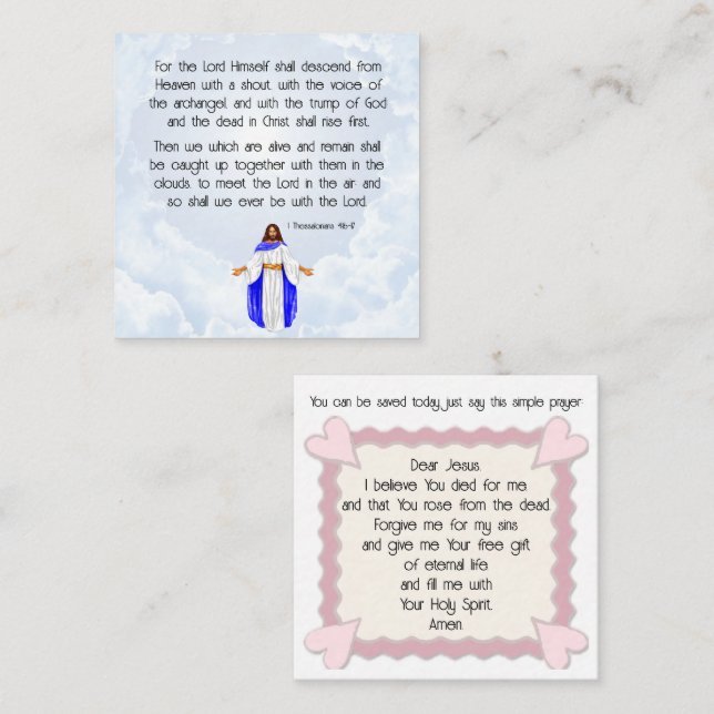 1 Thessalonians 4:16-17 Card (Front/Back)