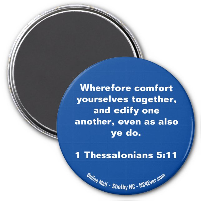 1 Thessalonians 5:11 Bible Verse magnet (Front)