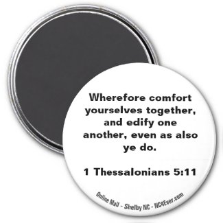 1 Thessalonians 5:11 Bible Verse magnet
