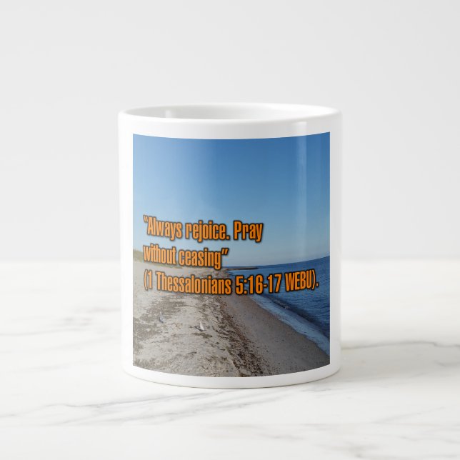 1 Thessalonians 5:16-17 WEBU Mug (Front)