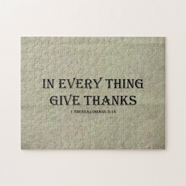 1 Thessalonians 5:18 Jigsaw Puzzle (Horizontal)