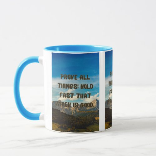 1 Thessalonians 521 KJV Bible Verse Pic Two_Tone Mug