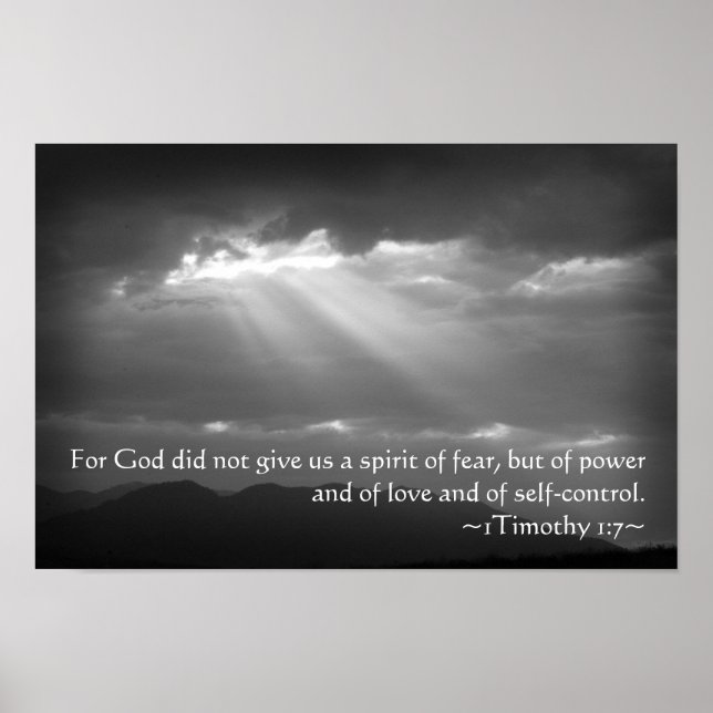 1 Timothy 1:7 Poster (Front)
