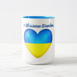 #1 Ukrainian Grandma Two-Tone Coffee Mug
