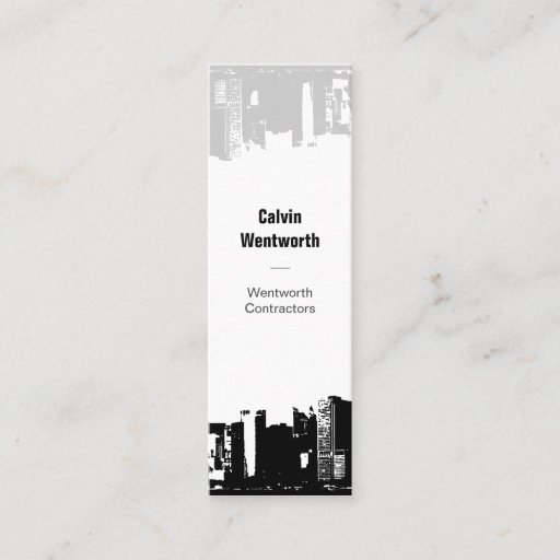 Customizable 1 Up 1 Down Downtown Business Cards