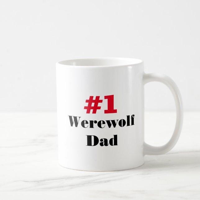 #1 Werewolf Dad Coffee Mug (Right)