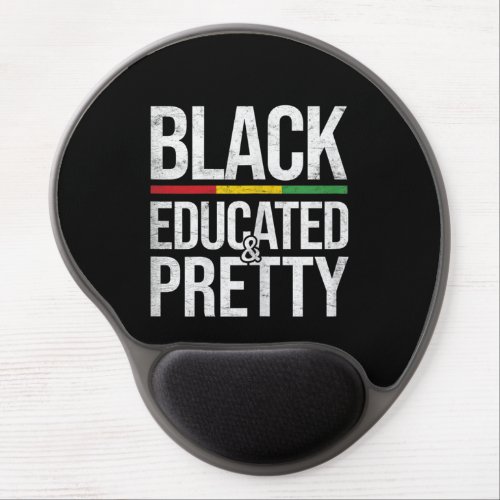 1 Womens Black Educated Pretty African American Bl Gel Mouse Pad