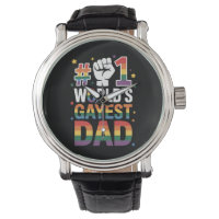 #1 World's Gayest Dad Funny Father's Day LGBT