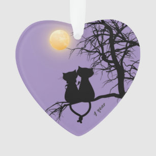 1 Year And ForEver Custom Hearts Ornament