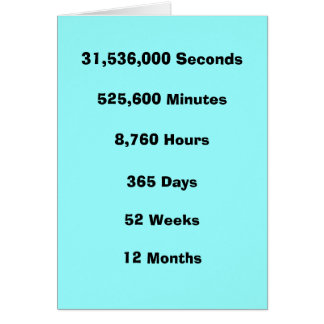 1 year any way you slice it cards