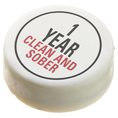 1 Year Clean and Sober Chocolate Covered Oreo