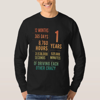 1 Year Married Funny 1st Wedding Anniversary T-Shirt