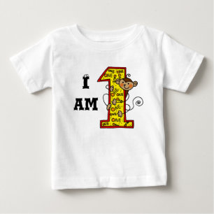 1 year old baby birthday (fun monkey number) T-Shirt