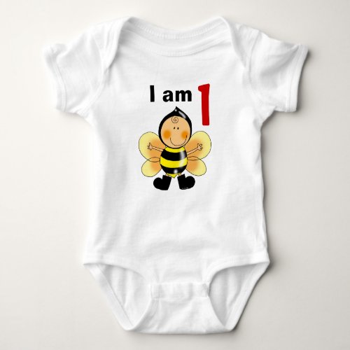 1 year old birthday boygirl gift bumble bee baby bodysuit