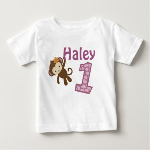 1-year old birthday t-shirt CJ-orchid style#3
