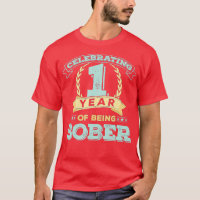 1 Year Sober Gift Sobriety Anniversary Recovery