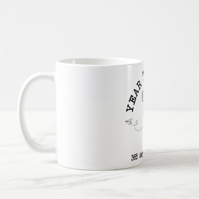 1 Year Together - First Anniversary Celebration Coffee Mug (Left)