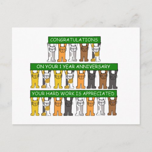 1 Year Work Anniversary for Employee