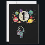 1 Years Old Birthday Boy Astronaut 1st Birthday Card<br><div class="desc">1st Birthday Astronaut Design for a 1 year old boys bday who loves astronauts,  space exploration,  astronomy,  planets and galaxies. Great 1st birthday gift for when we celebrate a future astronauts birthday!</div>