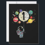 1 Years Old Birthday Boy Astronaut 1st Birthday Card<br><div class="desc">1st Birthday Astronaut Design for a 1 year old boys bday who loves astronauts,  space exploration,  astronomy,  planets and galaxies. Great 1st birthday gift for when we celebrate a future astronauts birthday!</div>