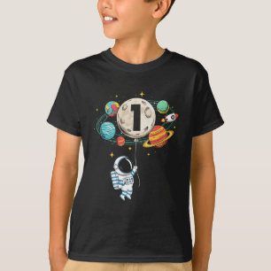 1 Years Old Birthday Boy Astronaut Space 1st Birth T-Shirt