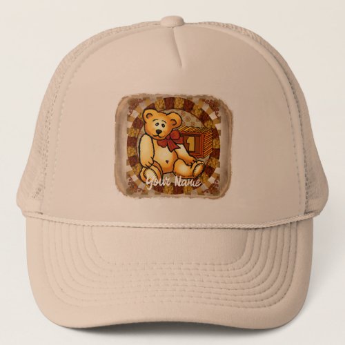 1 Yr old Birthday Bear custom name Hat