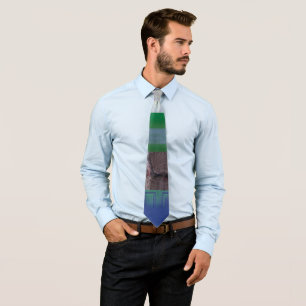 1C9984DA Glitch Art Digital Distortion Vaporwave Neck Tie