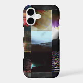1FB1F9F4 Cyberpunk Glitch Art Mosaic Abstract iPhone 17 Case