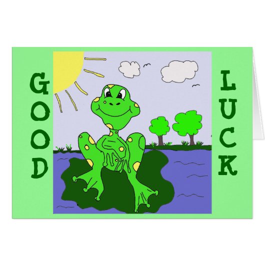 1froggypic, GOOD, LUCK Cards (Front Horizontal)