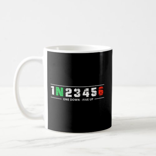 1N23456 Motorcycle Shift Biker Motorcyclist Coffee Mug