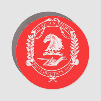 1NJ Logo Car Magnet Red