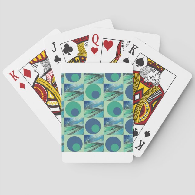 1One Imagination place pattern Poker Cards (Back)