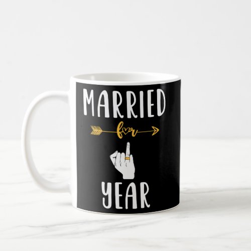 1St 1 Year Wedding Anniversary Married Husband Coffee Mug