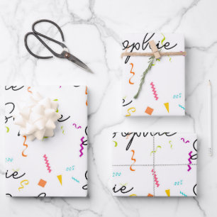 1st 2nd 3rd 5th 10th 20th 30th 40th 50th Birthday Wrapping Paper Sheets