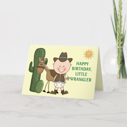 1st 2nd 3rd Birthday Toddler Boys Card