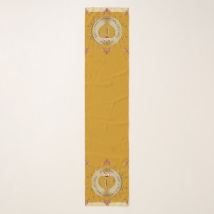 1st/50th Golden Ochre Wedding Anniversary Scarf