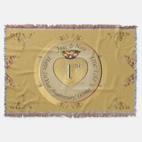 1st/50th Wedding Anniversary Golden