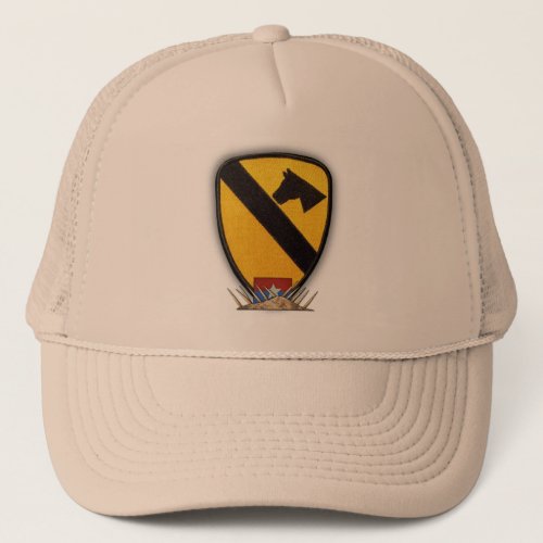 1st 7th cavalry air cav nam war trucker hat