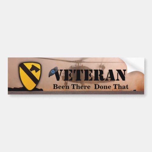 1st 7th cavalry air cav veterans vets bumper sticker