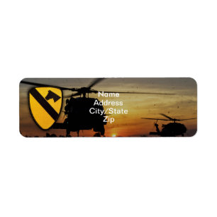 1st 7th cavalry air cav vietnam nam war label