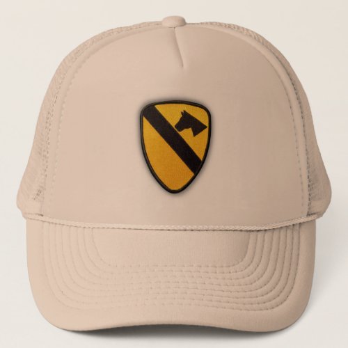 1st 7th cavalry division air cav vets patch trucker hat