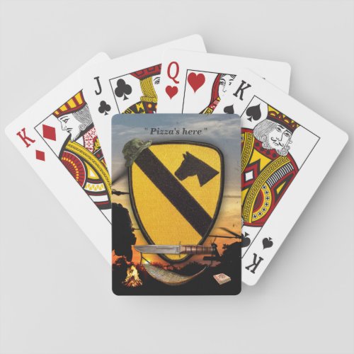 1st 7th cavalry fort hood air cav poker cards