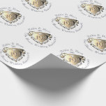 1st, 8th,19th, 50th Wedding Anniversary Wrapping Paper<br><div class="desc">There's something satisfying in having an emblem that marks your milestones and my heart emblem is made all the more complete with your names,  date and special anniversary event in medallion typography.</div>