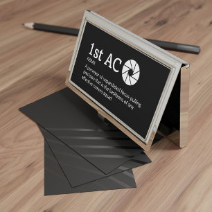 1st AC Definition - Film Crew  Business Card Case