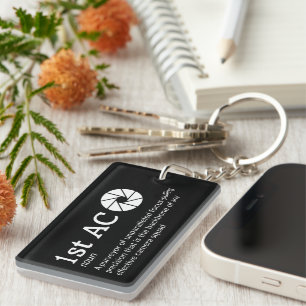 1st AC Definition - Funny Camera Team Keychain