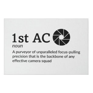 1st AC Definition - Set Life Decor 14" x 11" Faux Canvas Print