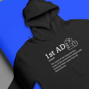 1st AD Definition Dark Mode - Assistant Director Hoodie