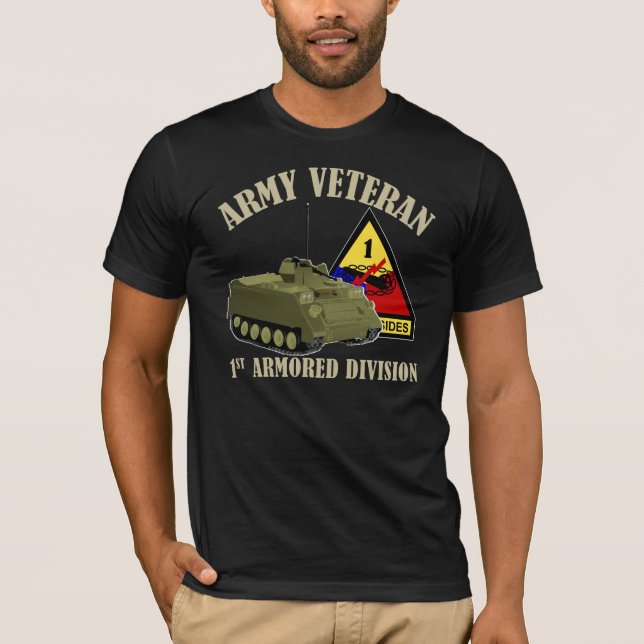 1st AD Veteran - M113 T-Shirt (Front)